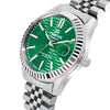 TRISTAR WATCHES RM GREEN MOTIF DIAL INDEX SS