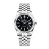 TRISTAR WATCHES RD BLACK DIAL INDEX SS