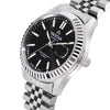 TRISTAR WATCHES RD BLACK DIAL INDEX SS