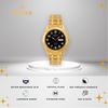 TRISTAR WATCHES BA SERIES NUMERAL BLACK DIAL WITH GOLD STRAP
