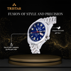TRISTAR WATCHES BA SERIES INDEX BLUE DIAL