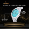 TRISTAR WATCHES BA SERIES NUMERAL TIFFANY BLUE DIAL