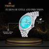 TRISTAR WATCHES BA SERIES ARABIC TIFFANY BLUE DIAL