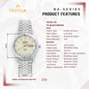 TRISTAR WATCHES BA SERIES ARABIC WHITE DIAL