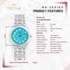 TRISTAR WATCHES BA SERIES NUMERAL TIFFANY BLUE DIAL
