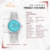 TRISTAR WATCHES BA SERIES ARABIC TIFFANY BLUE DIAL