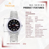 TRISTAR WATCHES BA SERIES INDEX BLACK DIAL
