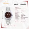 TRISTAR WATCHES BA SERIES ARABIC BROWN DIAL
