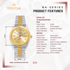 TRISTAR WATCHES BA SERIES INDEX GOLD DIAL 2T GOLD