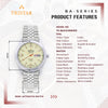 TRISTAR WATCHES BA SERIES INDEX WHITE DIAL