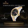 TRISTAR WATCHES BA SERIES INDEX BLACK DIAL 2T GOLD