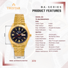 TRISTAR WATCHES BA SERIES INDEX BLACK DIAL