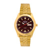 TRISTAR WATCHES BA SERIES INDEX BROWN DIAL GOLD STRAP