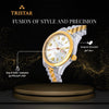 TRISTAR WATCHES BA SERIES INDEX SILVER DIAL 2T GOLD