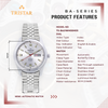 TRISTAR WATCHES BA SERIES INDEX SILVER DIAL
