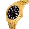 TRISTAR WATCHES BA SERIES NUMERAL BLACK DIAL WITH GOLD STRAP
