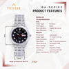 TRISTAR WATCHES BA SERIES NUMERAL BLACK DIAL