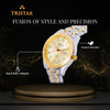 TRISTAR WATCHES BA SERIES NUMERAL GOLD DIAL 2T GOLD