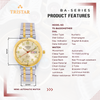 TRISTAR WATCHES BA SERIES NUMERAL GOLD DIAL 2T GOLD