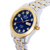 TRISTAR WATCHES BA SERIES NUMERAL BLUE DIAL 2T GOLD