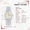 TRISTAR WATCHES BA SERIES NUMERAL WHITE DIAL