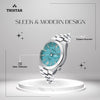 TRISTAR WATCHES NJ SERIES INDEX TIFFANY BLUE DIAL