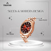 TRISTAR WATCHES NJ SERIES INDEX MAROON DIAL