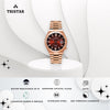 TRISTAR WATCHES NJ SERIES INDEX MAROON DIAL