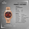 TRISTAR WATCHES NJ SERIES INDEX MAROON DIAL