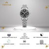 TRISTAR WATCHES RD BLACK DIAL INDEX SS