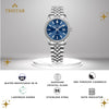 TRISTAR WATCHES RD BLUE DIAL INDEX SS