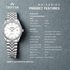 TRISTAR WATCHES RD WHITE DIAL INDEX SS