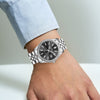 TRISTAR WATCHES RD BLACK DIAL INDEX SS