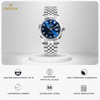 TRISTAR WATCHES RD BLUE DIAL STONE INDEX SS
