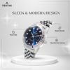 TRISTAR WATCHES RD BLUE DIAL STONE INDEX SS